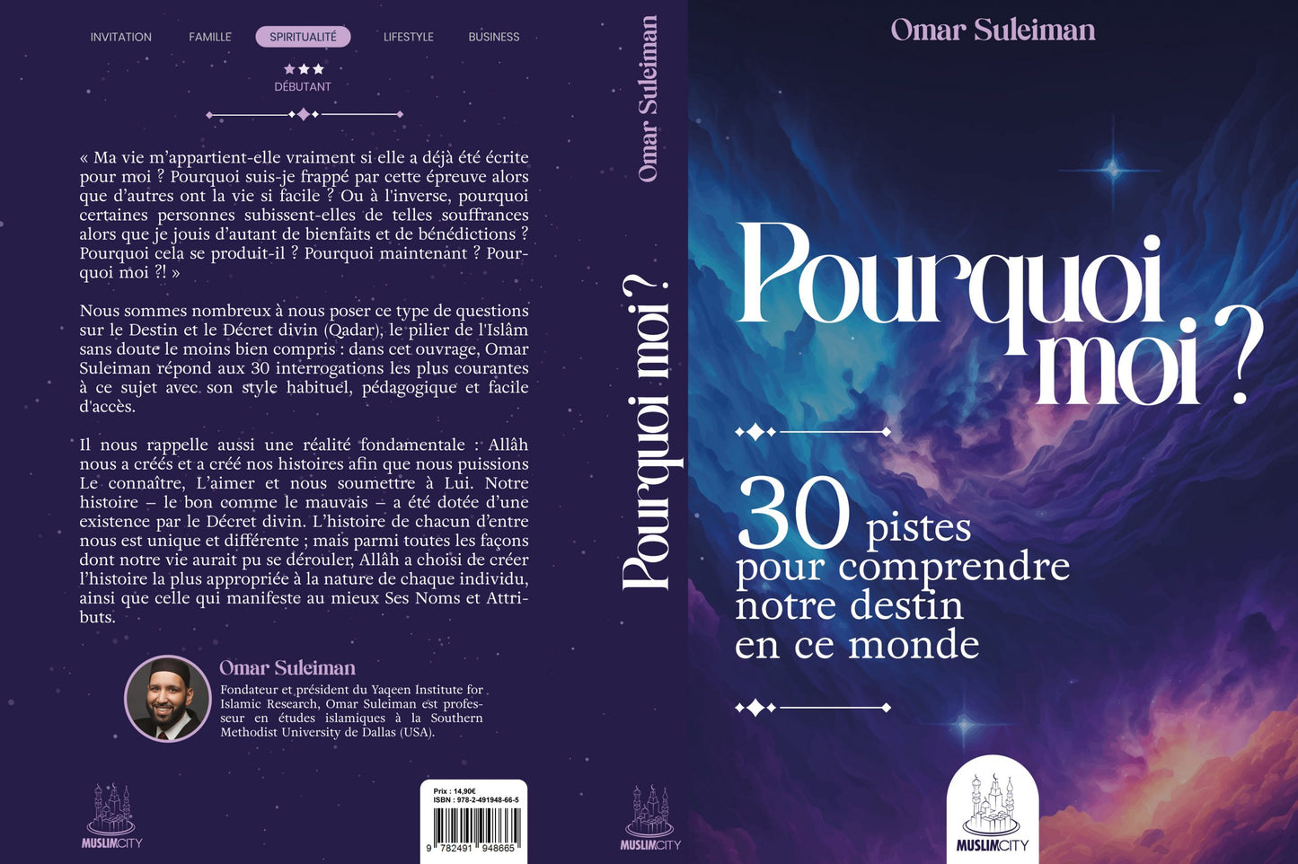 NOUVEAU Pourquoi moi ? 30 pistes pour comprendre notre destin - Omar Suleiman - MuslimCity