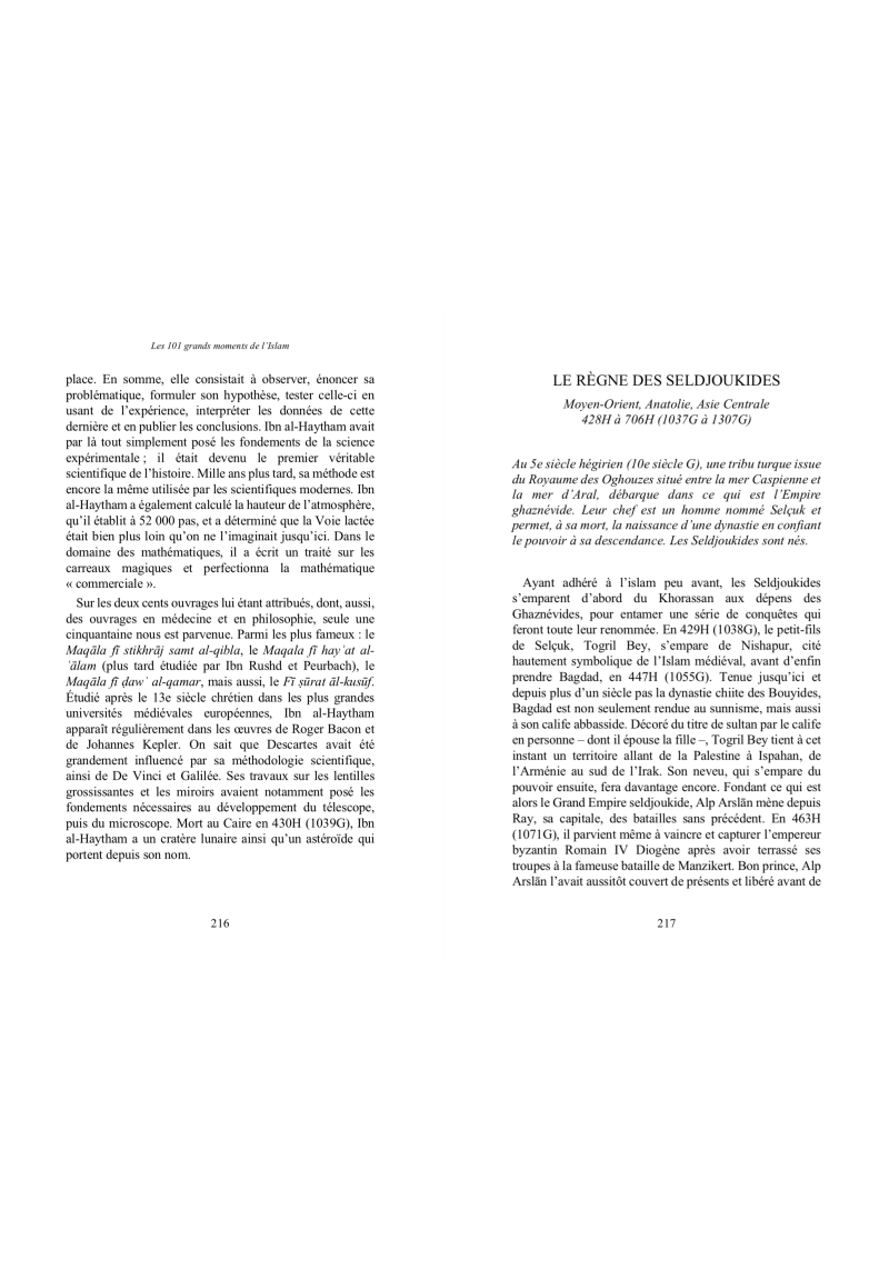 Les 101 grands hommes de l'Islam - Sarrazins