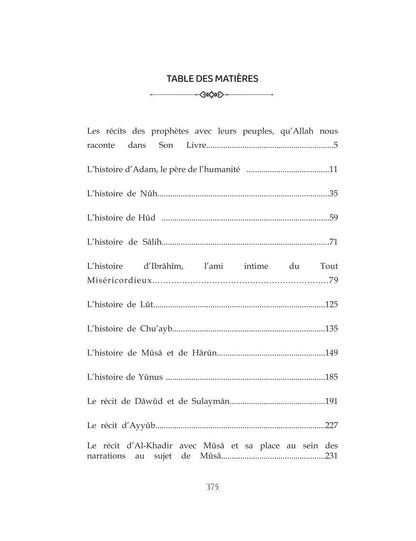 Les histoires des prophètes - As-Sa'dî - Al Bayyinah