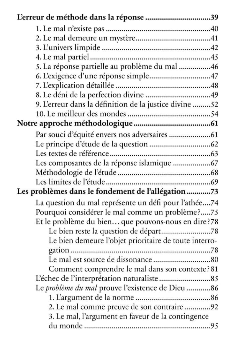 La question du mal et de l'existence de Dieu : réponses aux principales allégations des athées