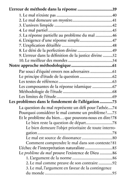La question du mal et de l'existence de Dieu : réponses aux principales allégations des athées