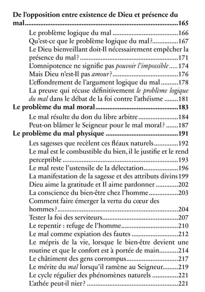 La question du mal et de l'existence de Dieu : réponses aux principales allégations des athées