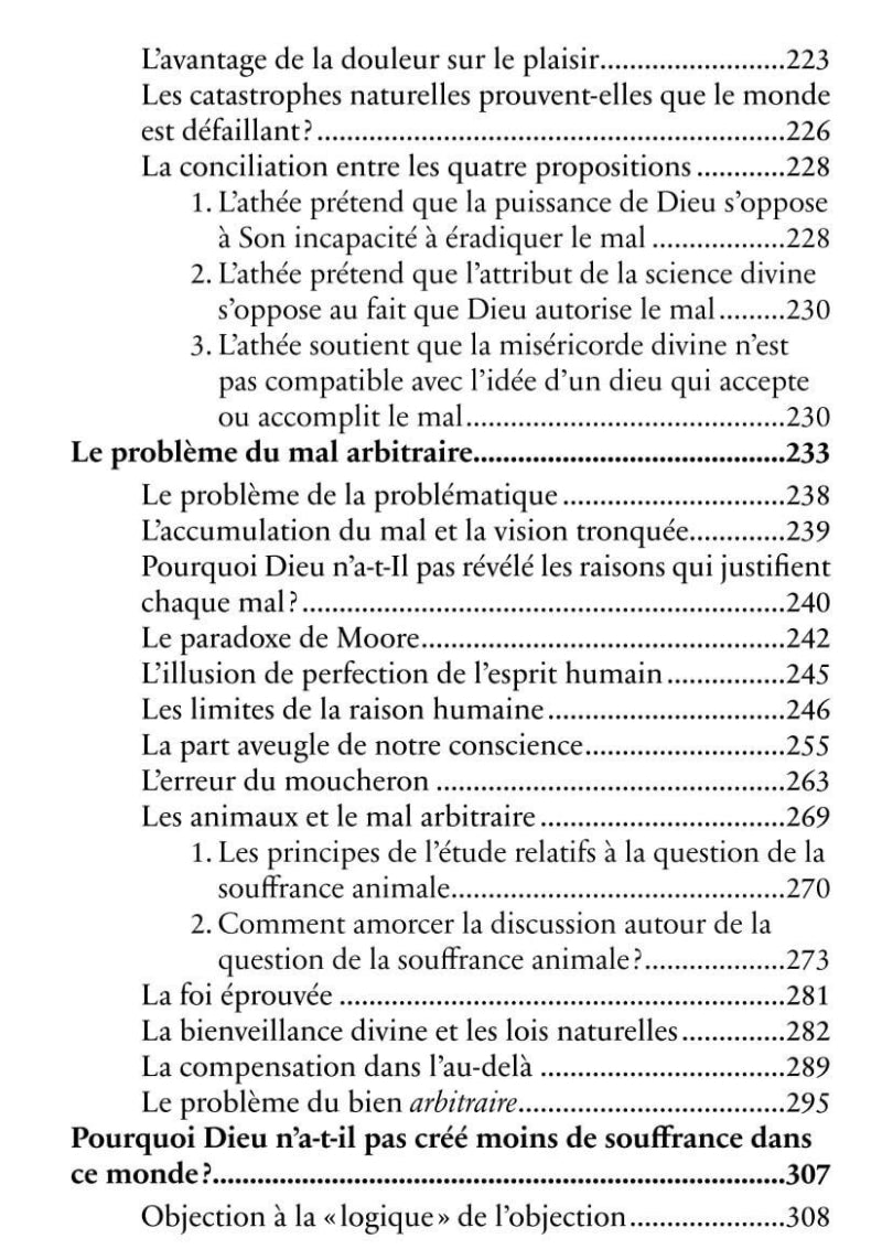 La question du mal et de l'existence de Dieu : réponses aux principales allégations des athées