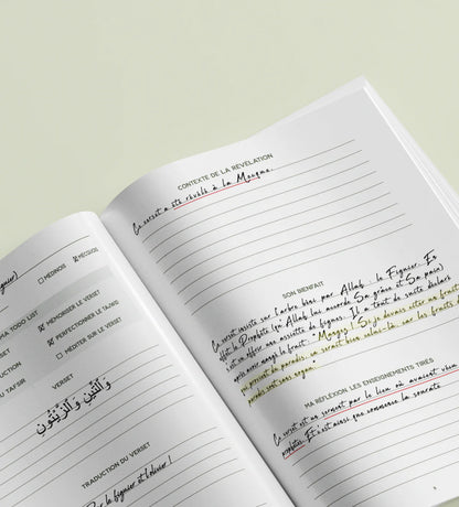 Le Coran Journal, étude par verset - édition Zeytoune