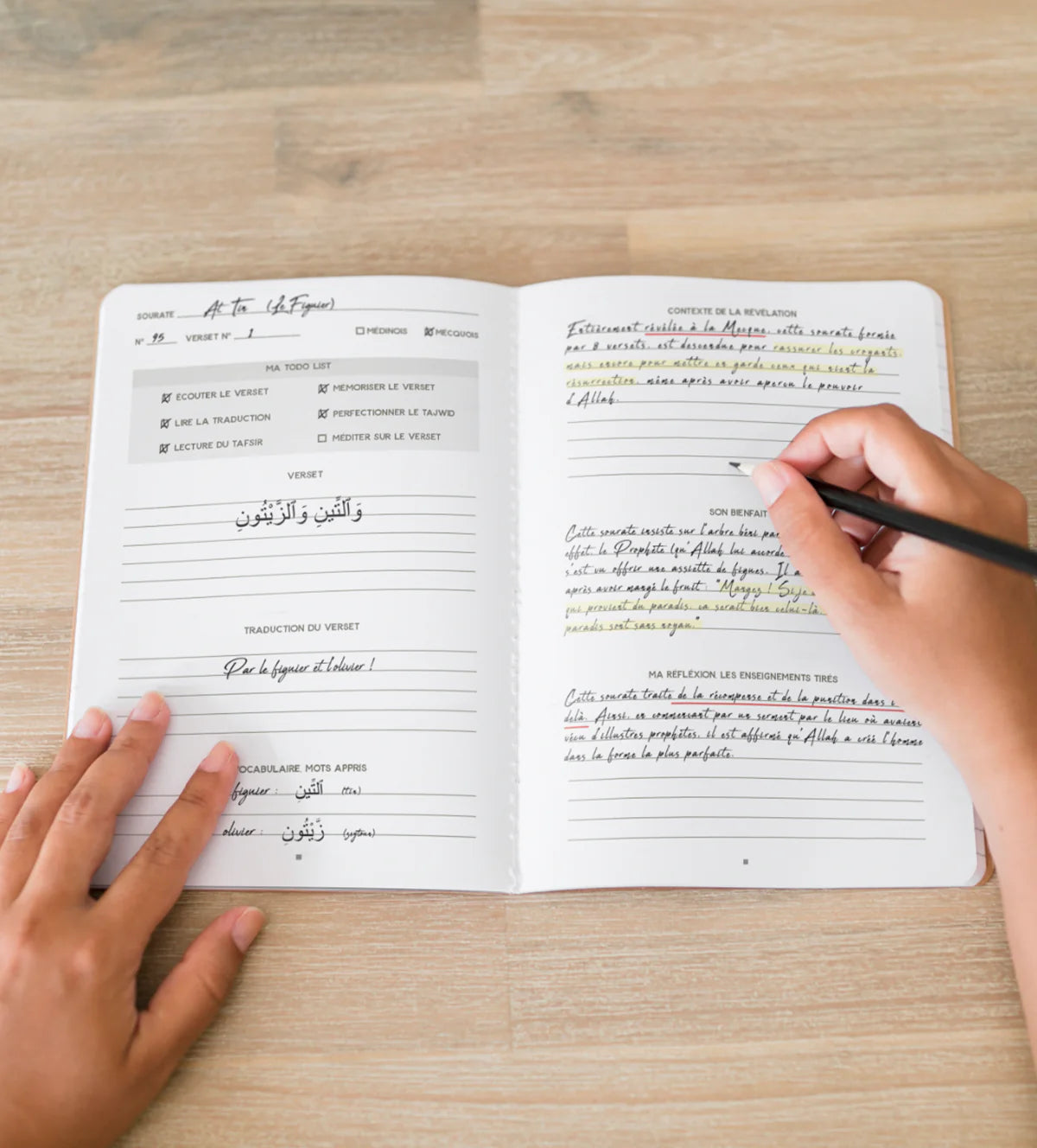 Le Coran Journal, étude par verset - édition Zeytoune