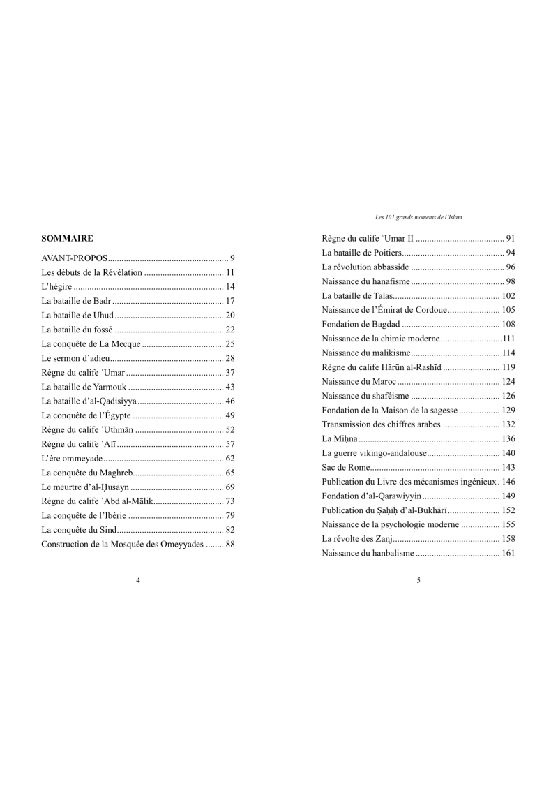 Les 101 grands moments de l'Islam - Sarrazins