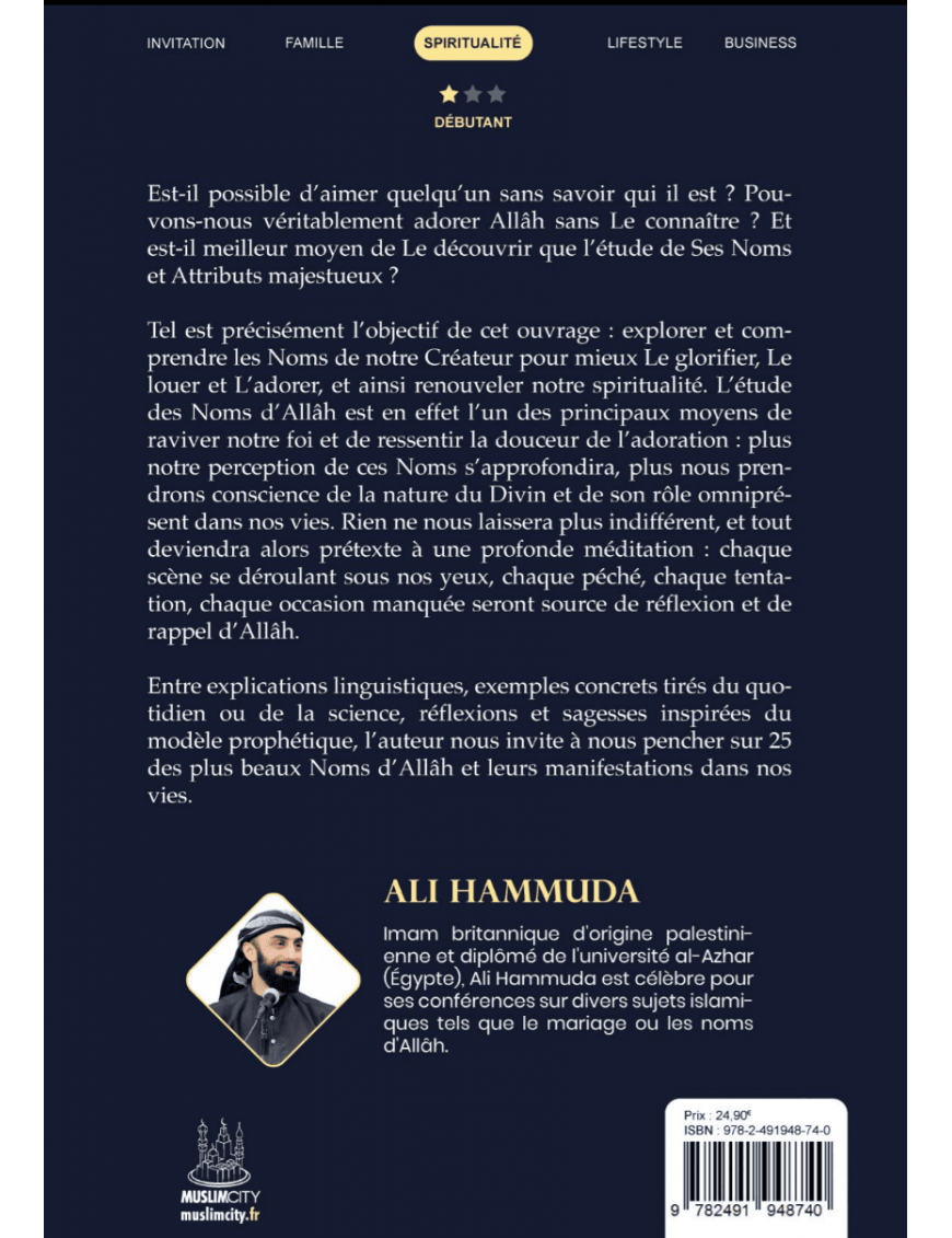 NOUVEAU Une vie avec Allâh – 25 Noms d’Allâh et leur impact au quotidien - Ali Hammuda - MuslimCity